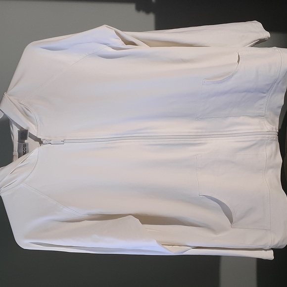 Chico's size 2 (large) long sleeve nylon and spandex Beach full zip hoodie - Picture 2 of 10